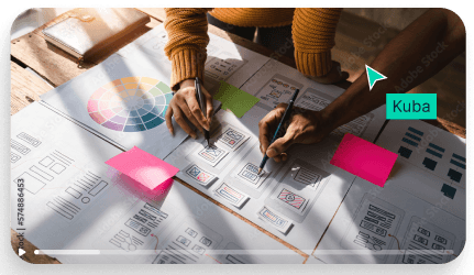 Pracownicy planują działania na stronach Klientów