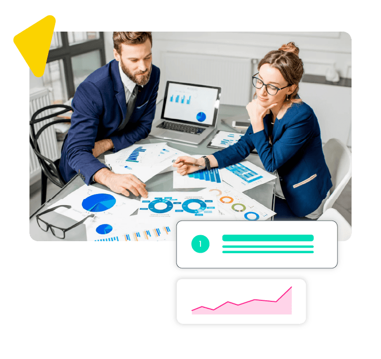 Zespół specjalistów SEO planuję strategię dla sklepu internetowego.