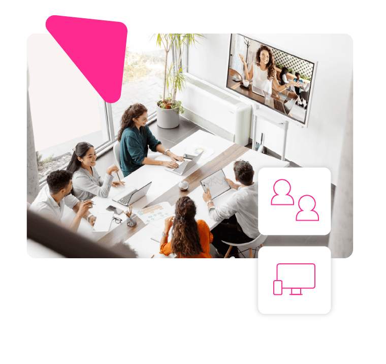 Zespół specjalistów podczas wideorozmowy.