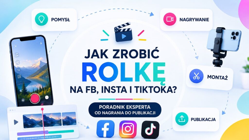 Jak zrobić rolkę na Facebooka, Instagrama i TikToka Praktyczny poradnik krok po kroku