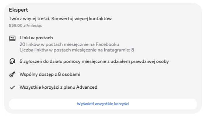 Meta one - pakiet ekspert