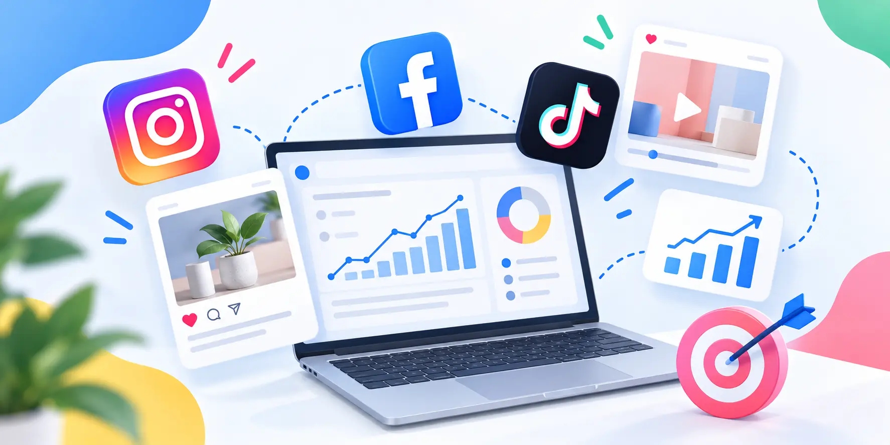 Nowoczesny pulpit analityki social media